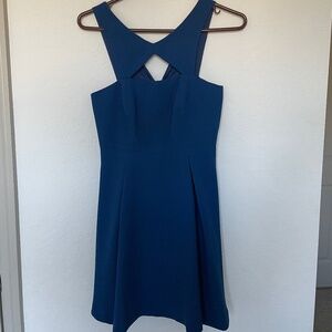 BCBG | NWT BCBGeneration Blue Cutout V back dress